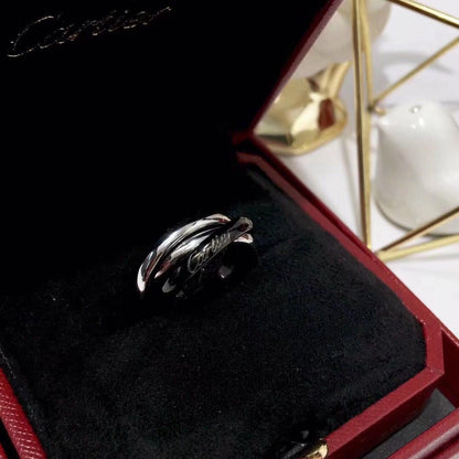 [Stars Jewelry]TRINITY 3.2MM RING BLACK CERAMIC