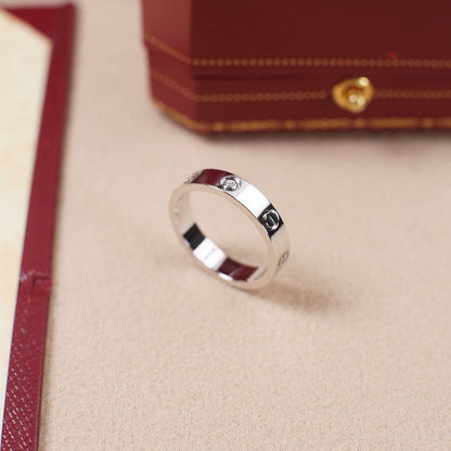 [Stars Jewelry]LOVE 4MM 1 DIAMOND RING