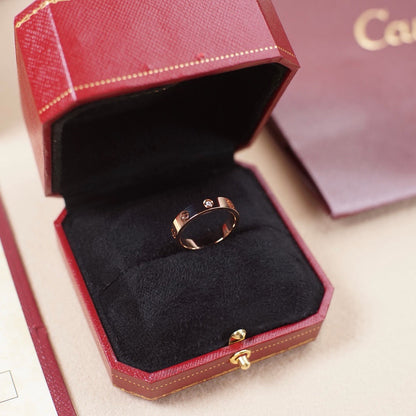 [Stars Jewelry]LOVE 4MM 1 DIAMOND RING