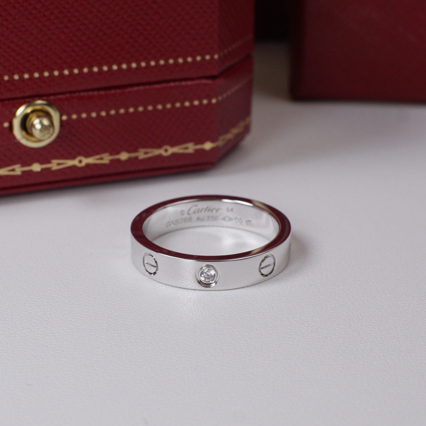 [Stars Jewelry]LOVE 4MM 1 DIAMOND RING