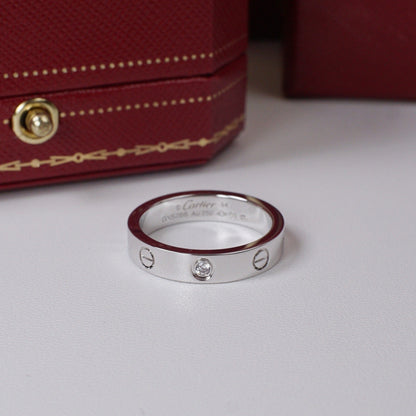 [Stars Jewelry]LOVE 4MM 1 DIAMOND RING