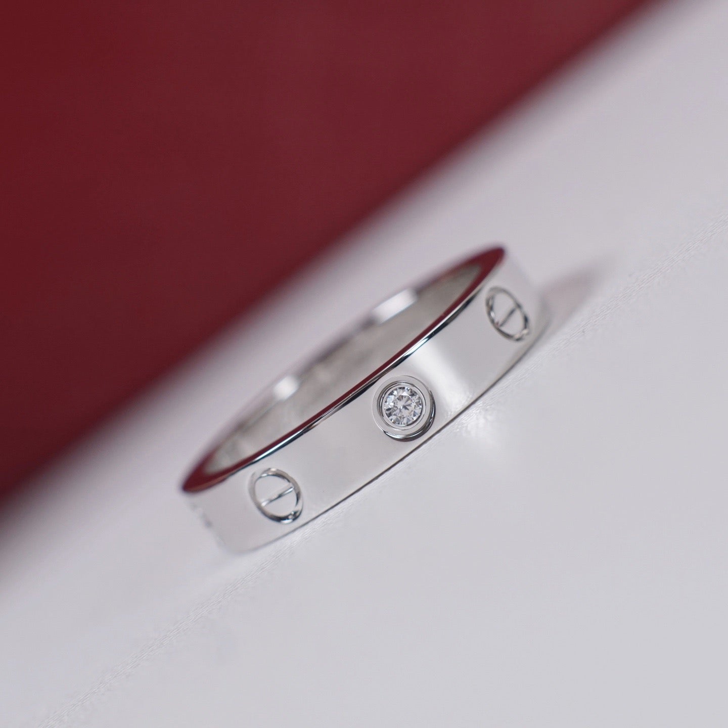 [Stars Jewelry]LOVE 4MM 1 DIAMOND RING