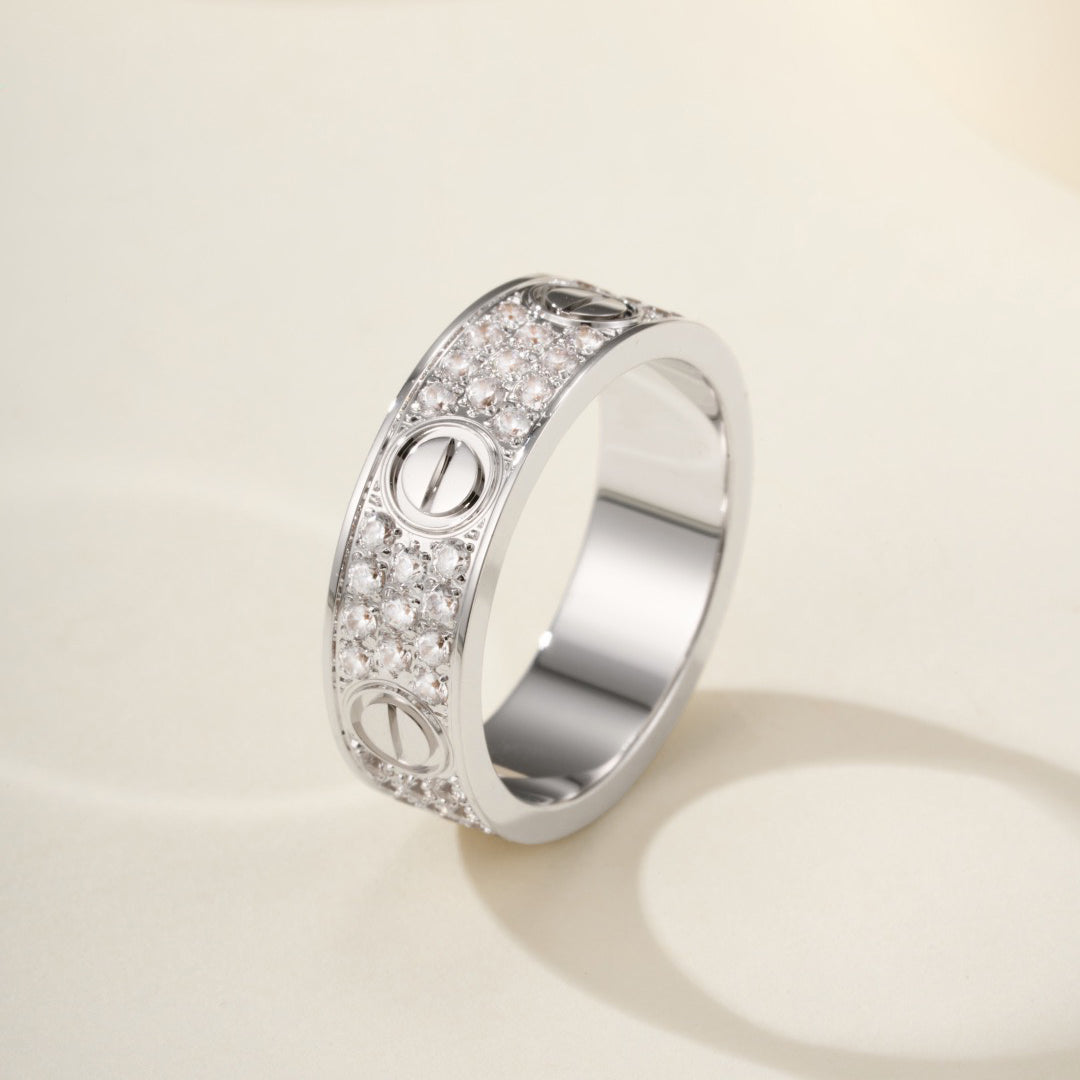 [Stars Jewelry]LOVE RING 5.5MM DIAMONDS PAVED
