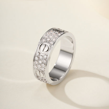[Stars Jewelry]LOVE RING 5.5MM DIAMONDS PAVED