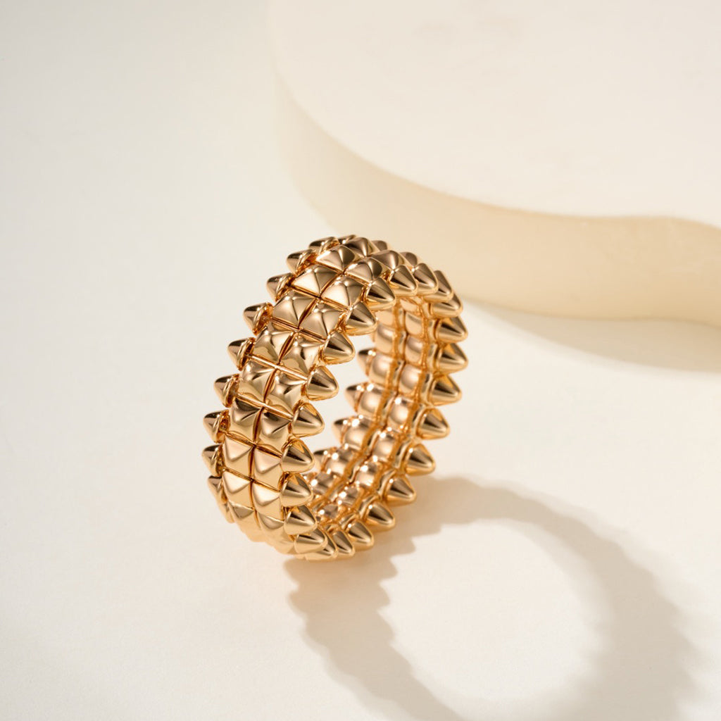 [Stars Jewelry]CLASH 9.2MM DOUBLE ROW RING