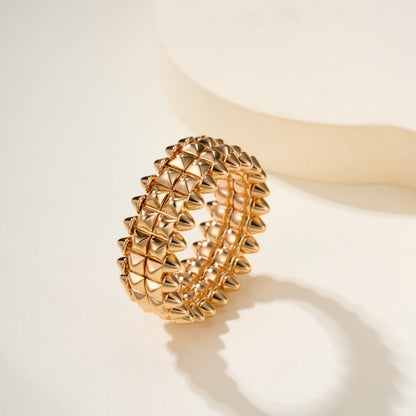 [Stars Jewelry]CLASH 9.2MM DOUBLE ROW RING