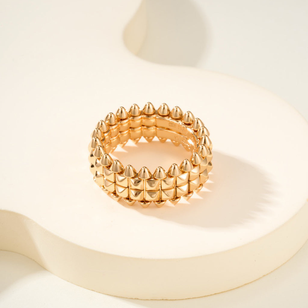 [Stars Jewelry]CLASH 9.2MM DOUBLE ROW RING