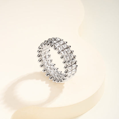 [Stars Jewelry]CLASH 9.2MM DOUBLE ROW RING
