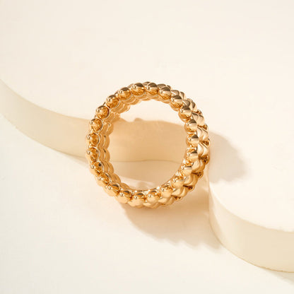 [Stars Jewelry]CLASH 9.2MM DOUBLE ROW RING