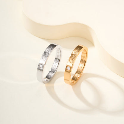 [Stars Jewelry]LOVE RING 4MM 1 DIAMOND