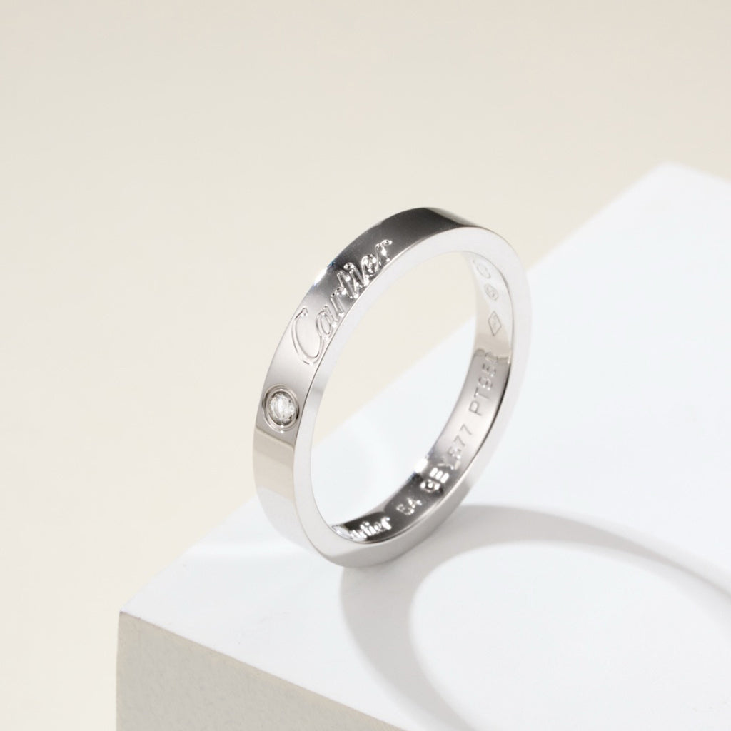 [Stars Jewelry]LOVE RING 4MM 1 DIAMOND