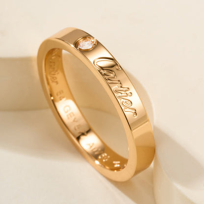 [Stars Jewelry]LOVE RING 4MM 1 DIAMOND
