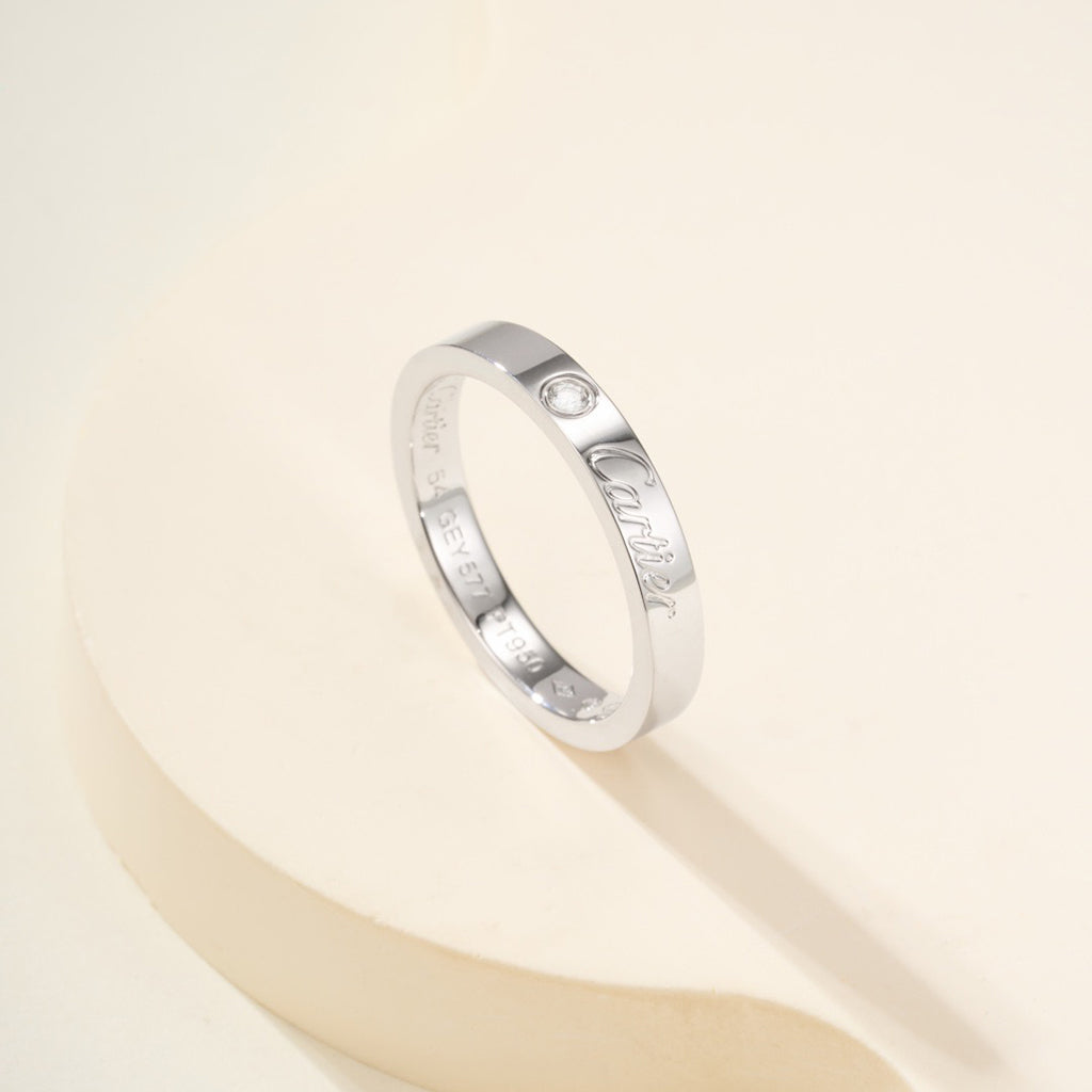 [Stars Jewelry]LOVE RING 4MM 1 DIAMOND