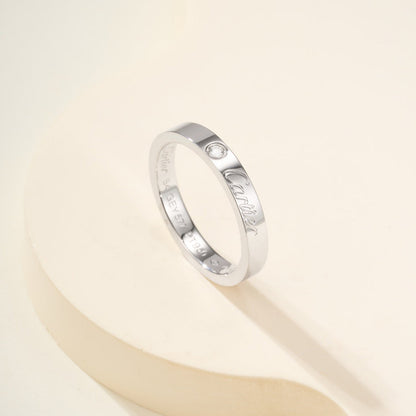 [Stars Jewelry]LOVE RING 4MM 1 DIAMOND