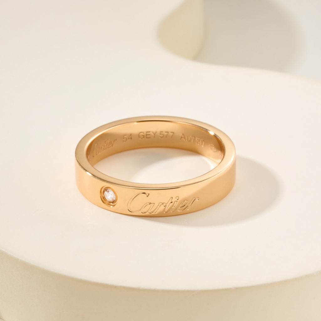[Stars Jewelry]LOVE RING 4MM 1 DIAMOND