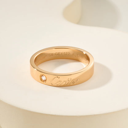 [Stars Jewelry]LOVE RING 4MM 1 DIAMOND
