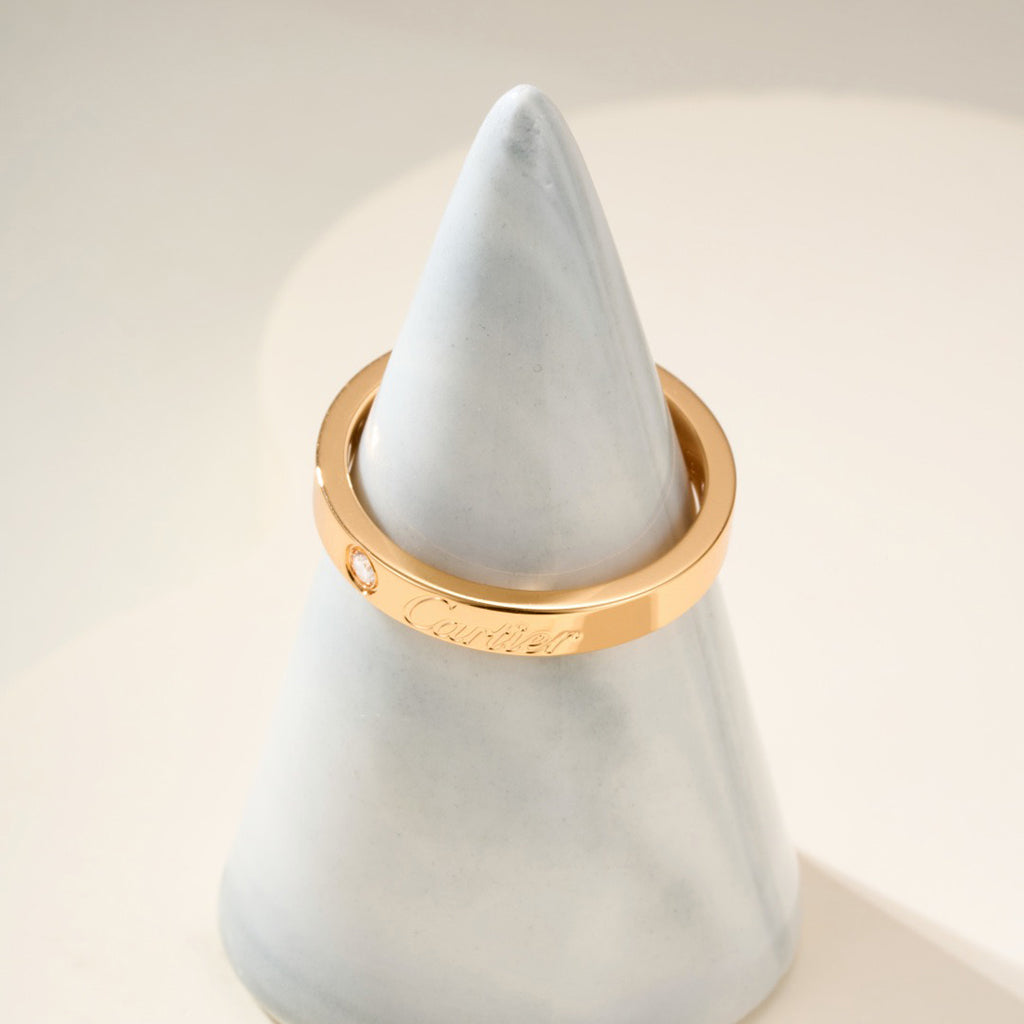 [Stars Jewelry]LOVE RING 4MM 1 DIAMOND