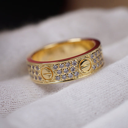 [Stars Jewelry]LOVE RING 5.5MM DIAMONDS PAVED