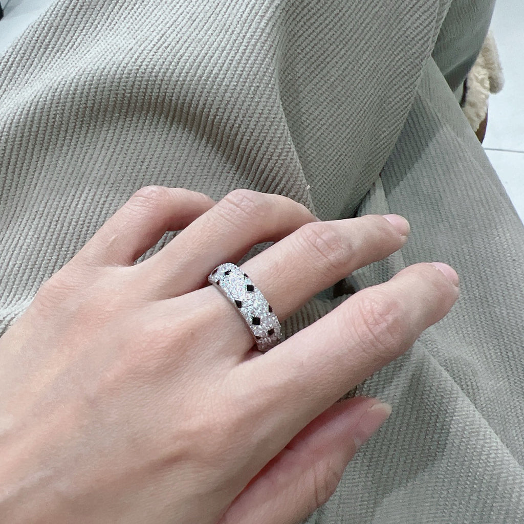 [Stars Jewelry]PANTHERE SPOTTED FULL DIAMOND RING