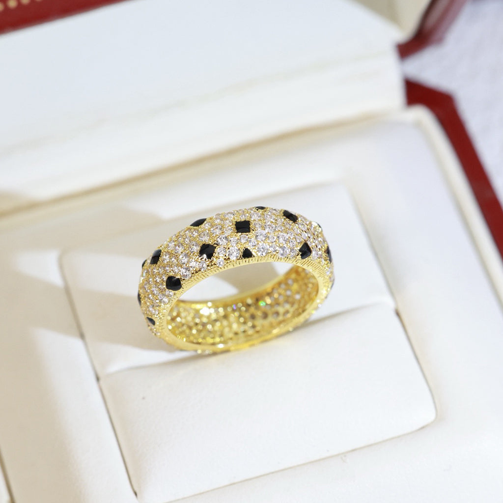 [Stars Jewelry]PANTHERE SPOTTED FULL DIAMOND RING