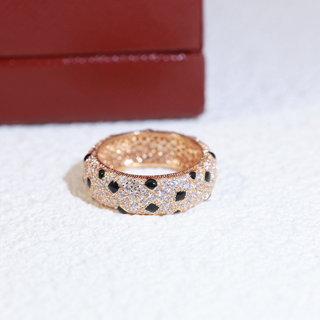 [Stars Jewelry]PANTHERE SPOTTED FULL DIAMOND RING