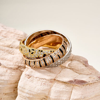 [Stars Jewelry]TRINITY  RING LEOPARD PRINT