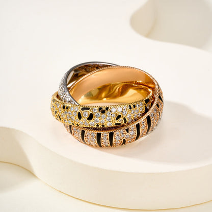 [Stars Jewelry]TRINITY  RING LEOPARD PRINT