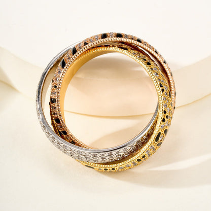 [Stars Jewelry]TRINITY  RING LEOPARD PRINT