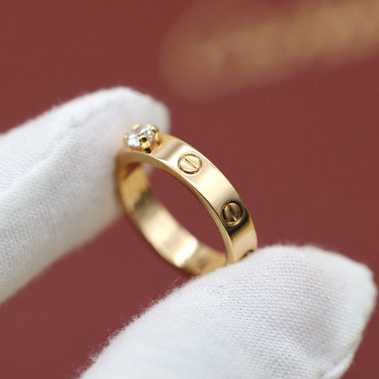 [Stars Jewelry]LOVE RING 3.6MM 1 BIG DIAMOND