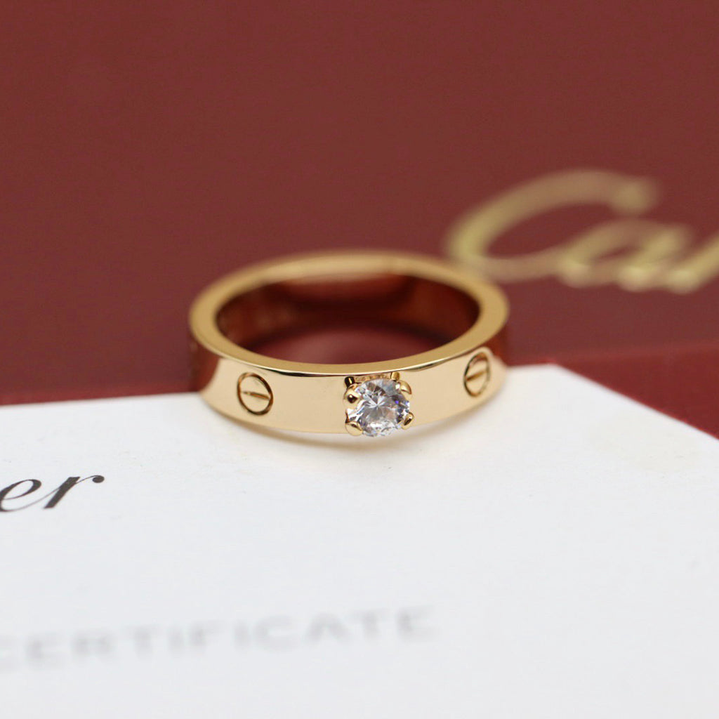 [Stars Jewelry]LOVE RING 3.6MM 1 BIG DIAMOND
