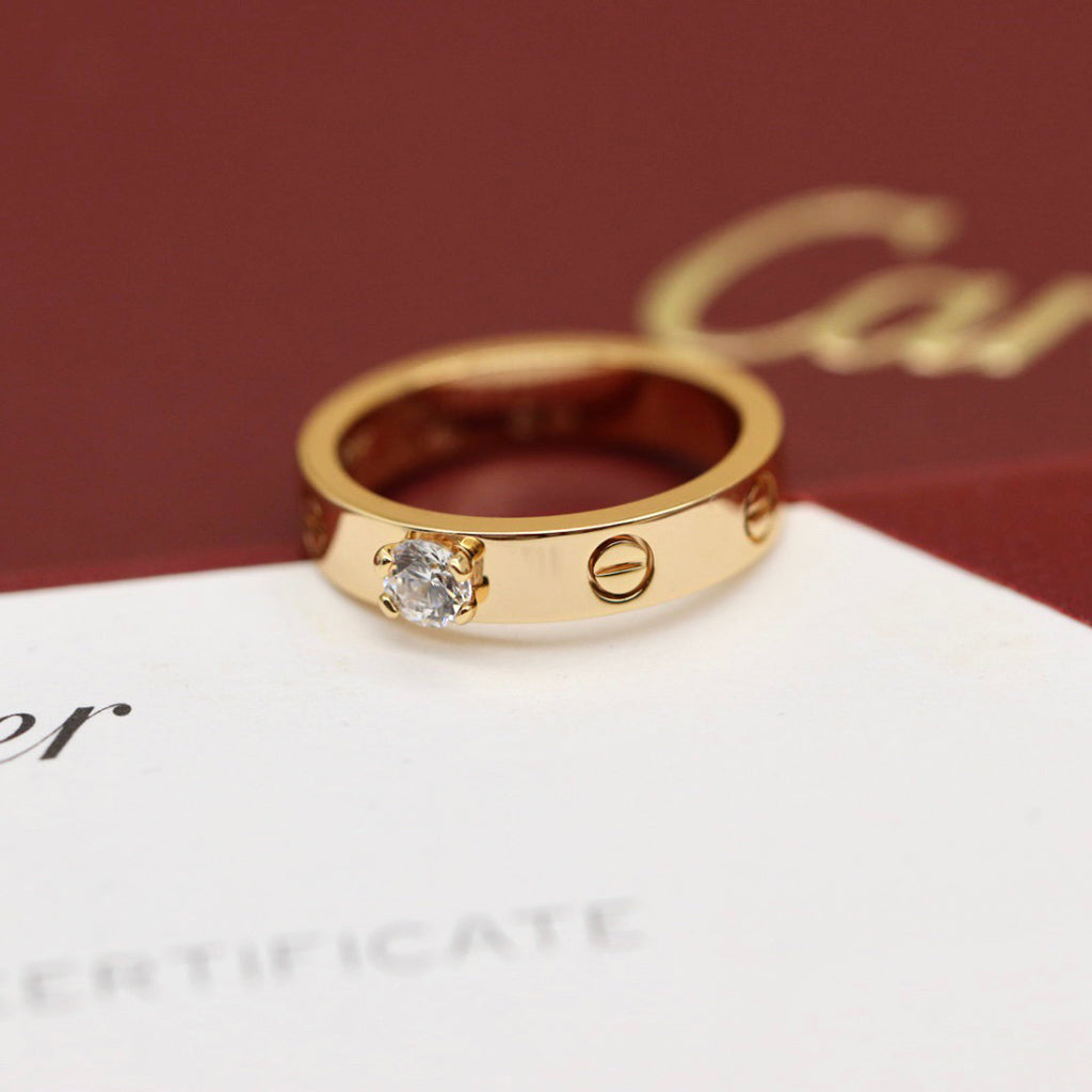 [Stars Jewelry]LOVE RING 3.6MM 1 BIG DIAMOND