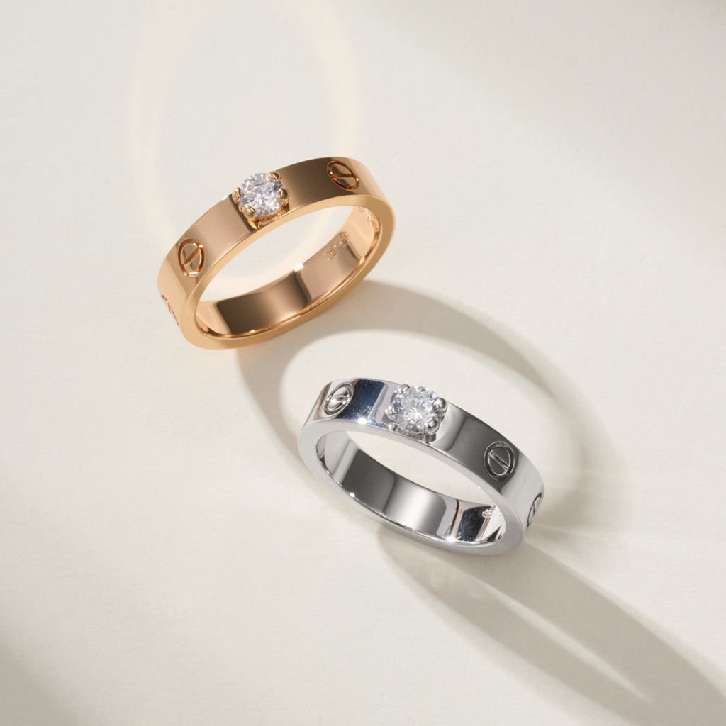 [Stars Jewelry]LOVE RING 3.6MM 1 BIG DIAMOND