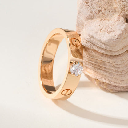 [Stars Jewelry]LOVE RING 3.6MM 1 BIG DIAMOND