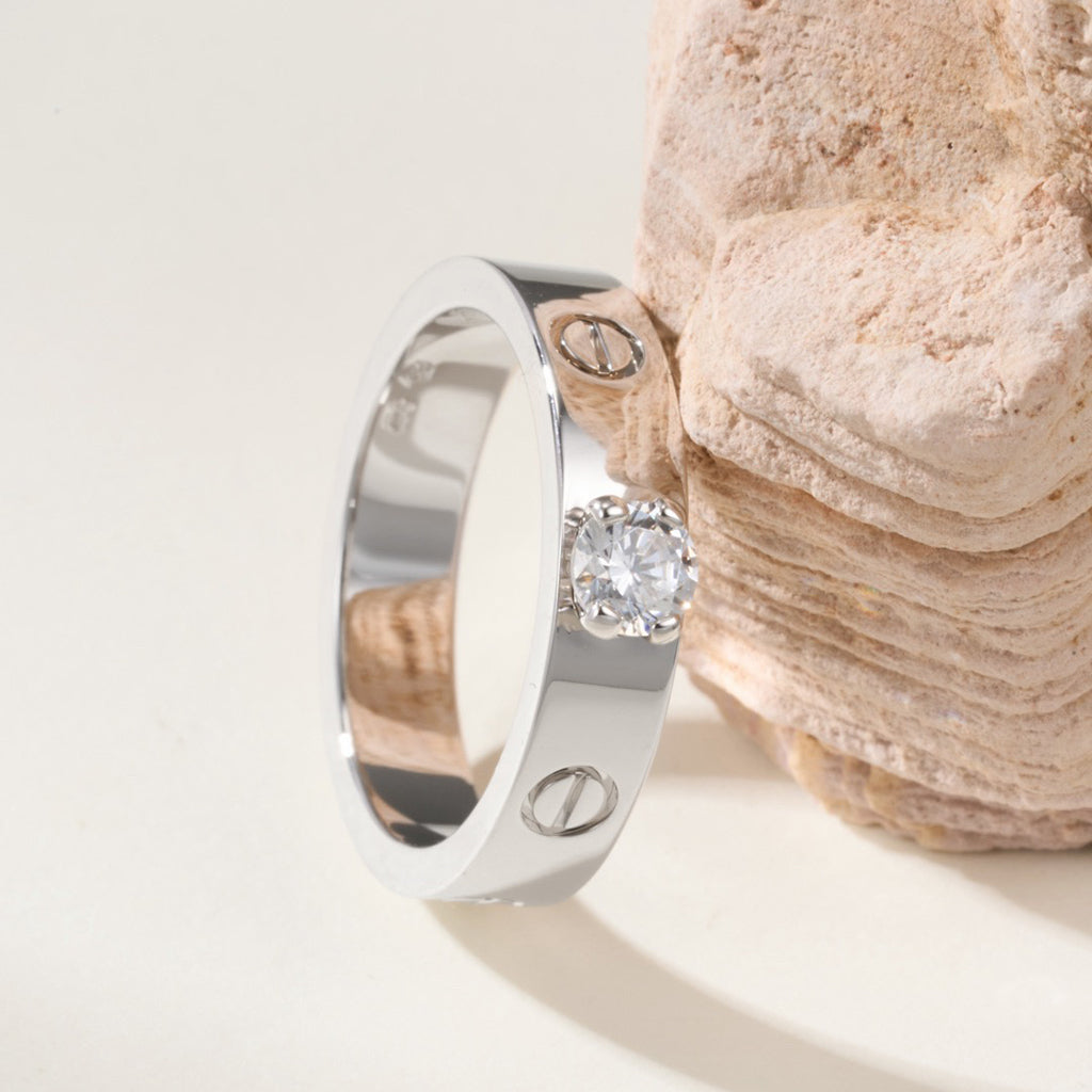 [Stars Jewelry]LOVE RING 3.6MM 1 BIG DIAMOND