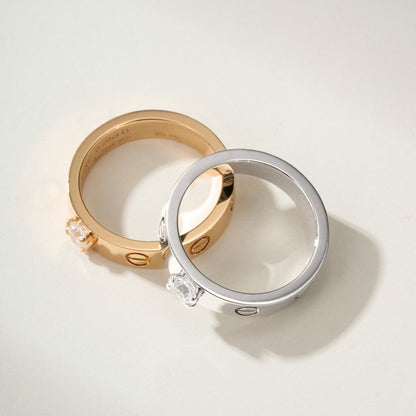 [Stars Jewelry]LOVE RING 3.6MM 1 BIG DIAMOND
