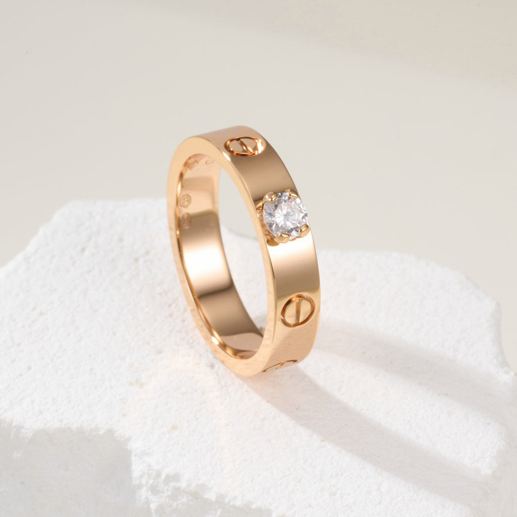 [Stars Jewelry]LOVE RING 3.6MM 1 BIG DIAMOND
