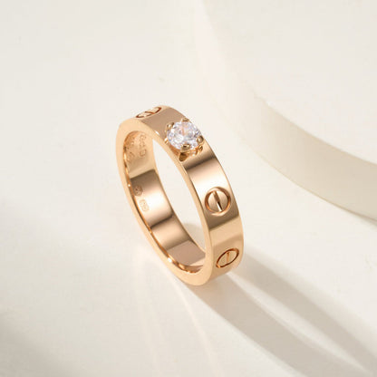 [Stars Jewelry]LOVE RING 3.6MM 1 BIG DIAMOND