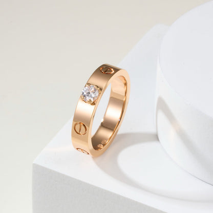 [Stars Jewelry]LOVE RING 3.6MM 1 BIG DIAMOND