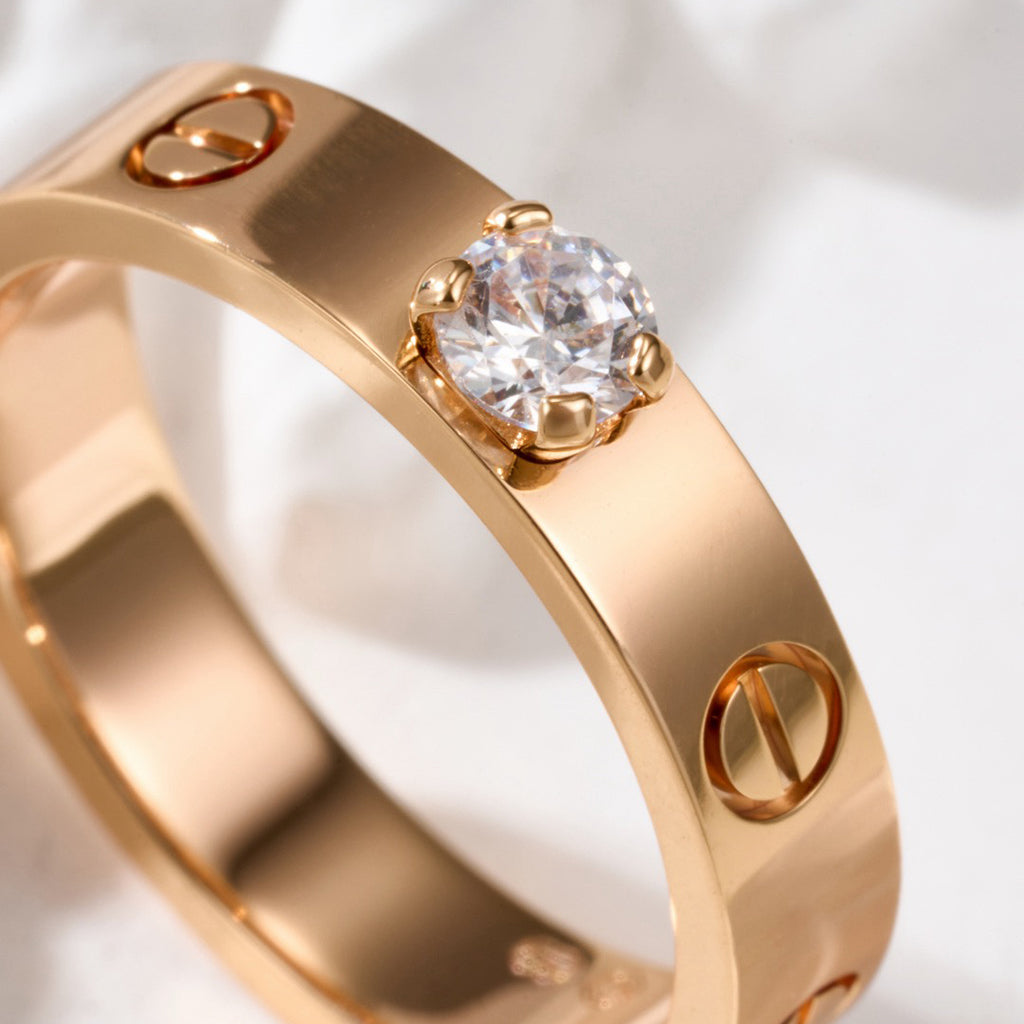 [Stars Jewelry]LOVE RING 3.6MM 1 BIG DIAMOND