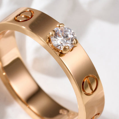 [Stars Jewelry]LOVE RING 3.6MM 1 BIG DIAMOND