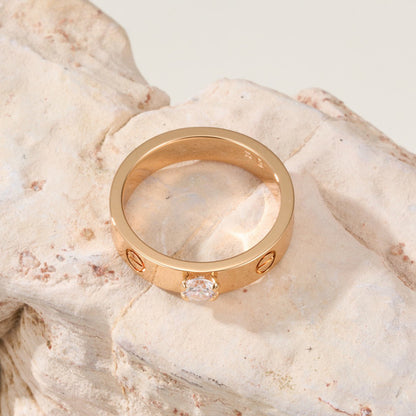 [Stars Jewelry]LOVE RING 3.6MM 1 BIG DIAMOND