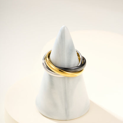 [Stars Jewelry]TRINITY 3.2MM RING BLACK CERAMIC