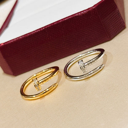 [Stars Jewelry]JUSTE 1.8MM HALF DIAMOND RING