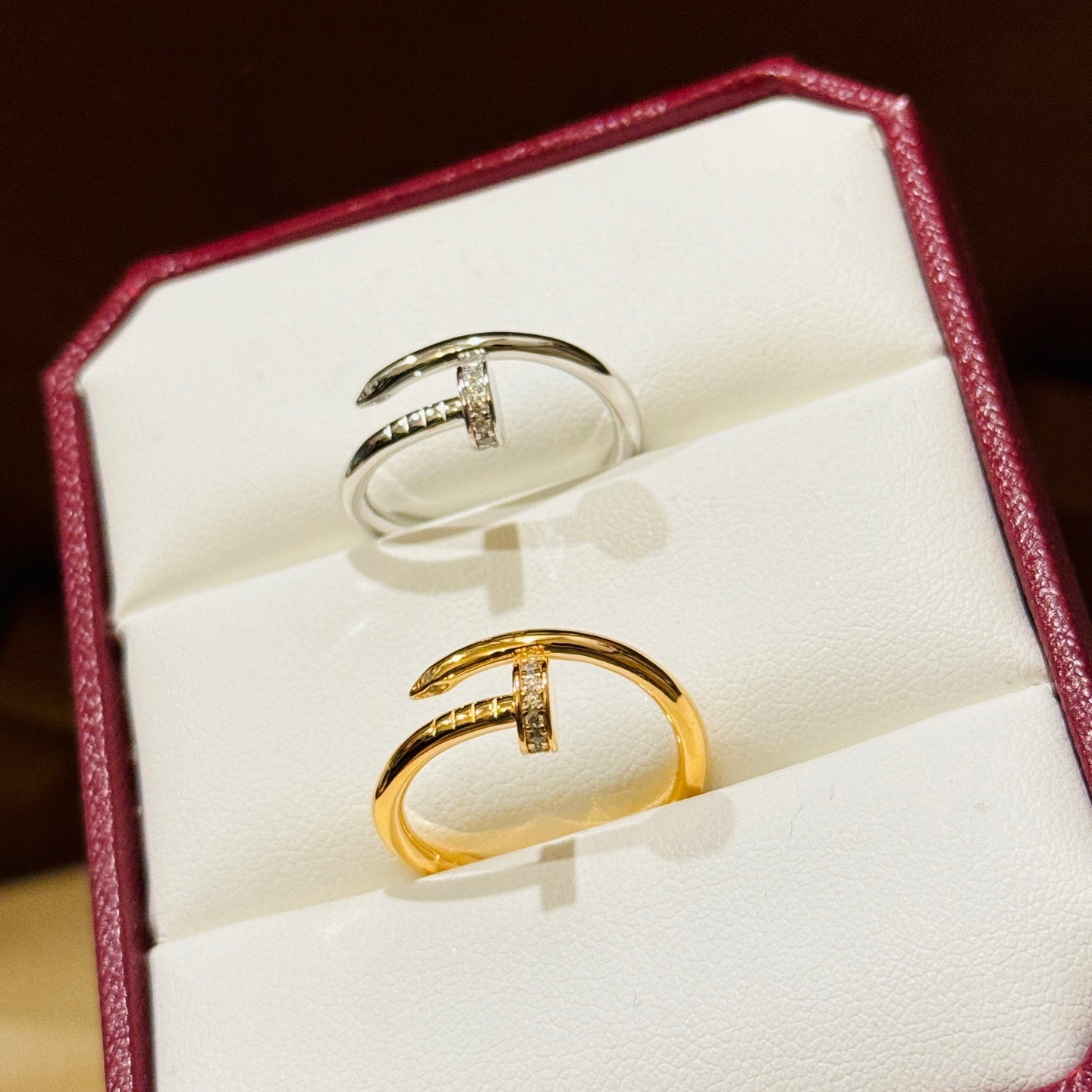 [Stars Jewelry]JUSTE 1.8MM HALF DIAMOND RING