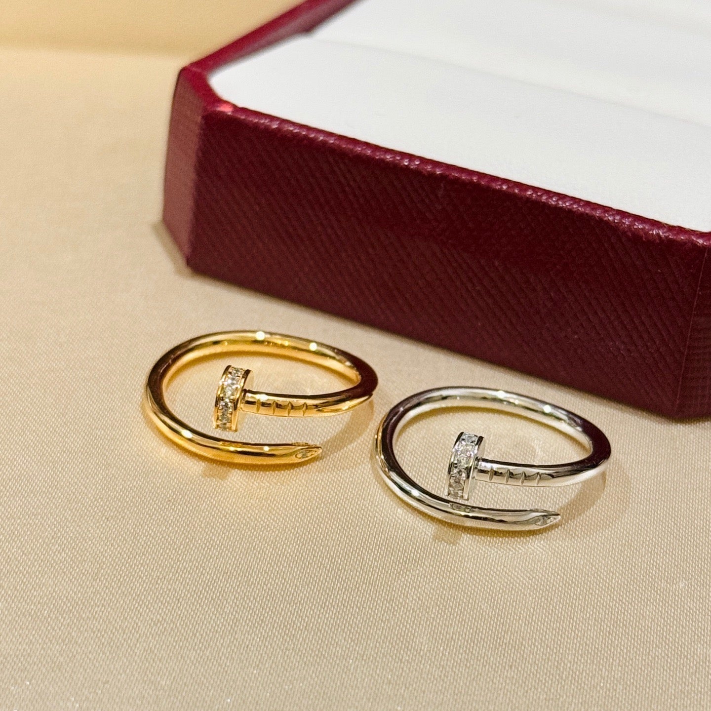 [Stars Jewelry]JUSTE 1.8MM HALF DIAMOND RING