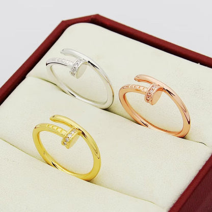 [Stars Jewelry]JUSTE 1.8MM HALF DIAMOND RING