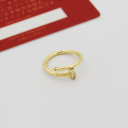 [Stars Jewelry]JUSTE 1.8MM HALF DIAMOND RING