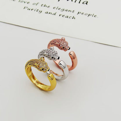 [Stars Jewelry]PANTHERE HALF DIAMOND SMALL RING