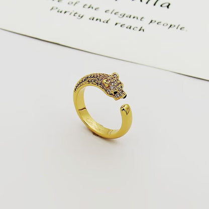 [Stars Jewelry]PANTHERE HALF DIAMOND SMALL RING