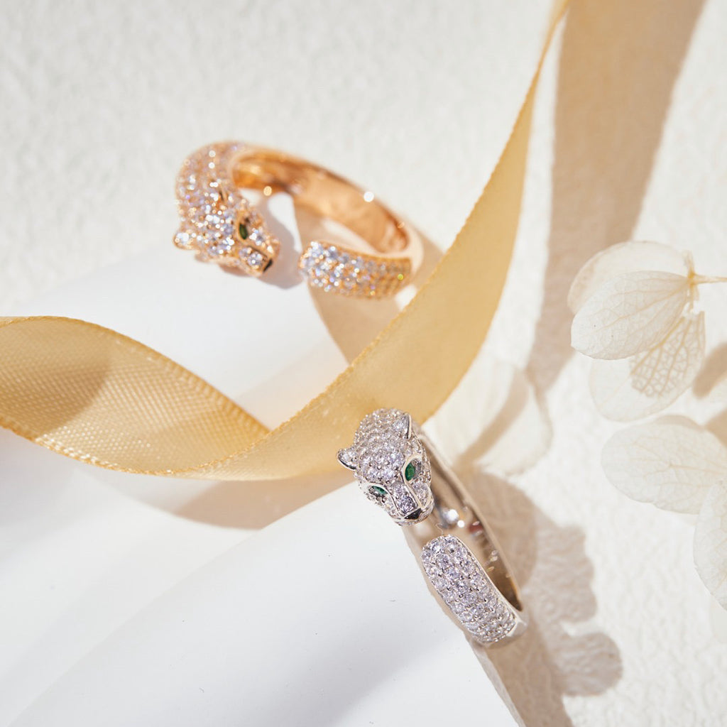 [Stars Jewelry]PANTHERE FULL DIAMOND SMALL RING